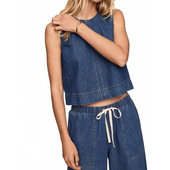 Z SUPPLY Tops - NEW Z SUPPLY sun seeker denim tank in blue